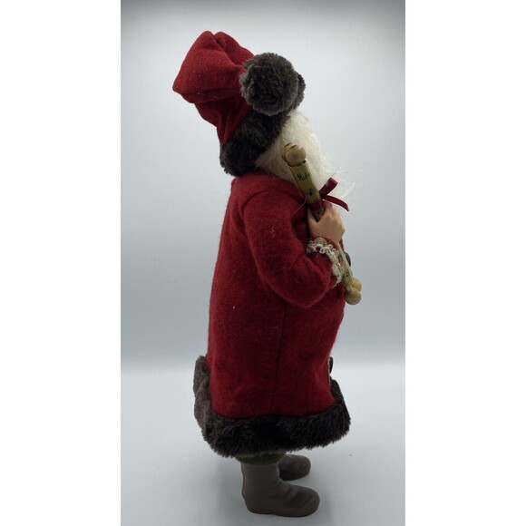 Old World Music Santa Clause, Music scroll, Bag Of Instruments, 17” Tall - Picture 8 of 13